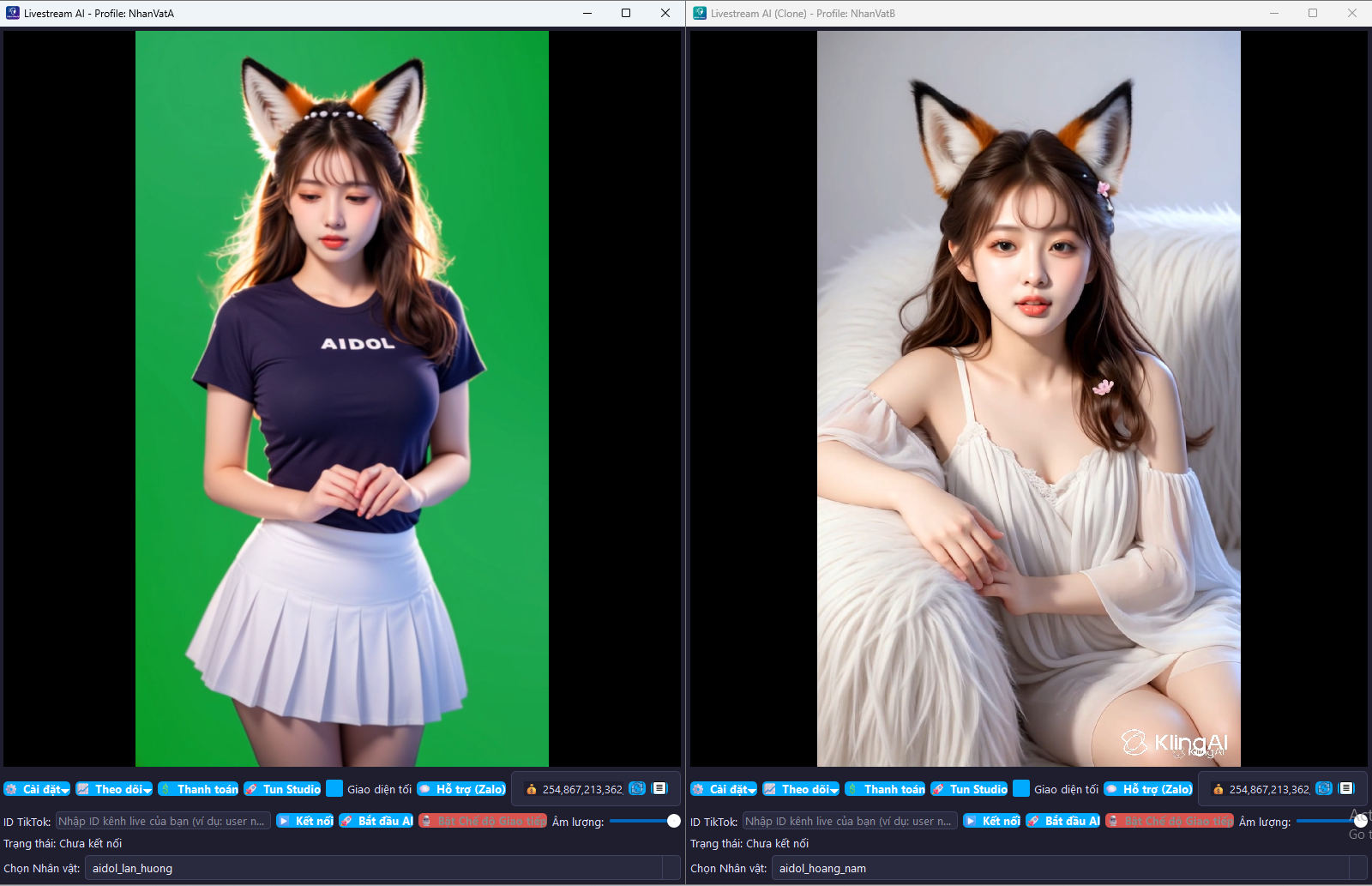 Giao diện điều khiển